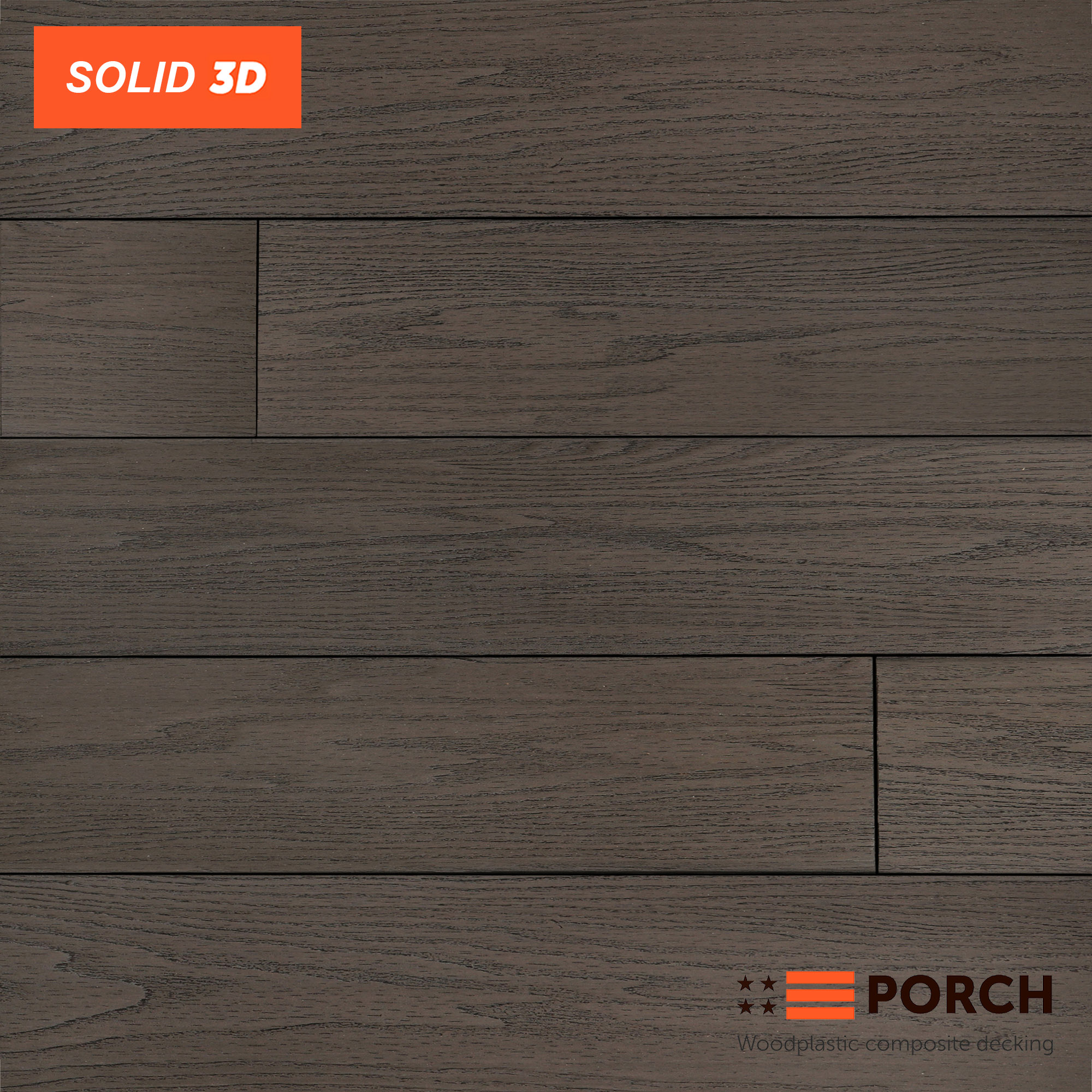 Терасна дошка Porch Solid 3D Dark Coffee