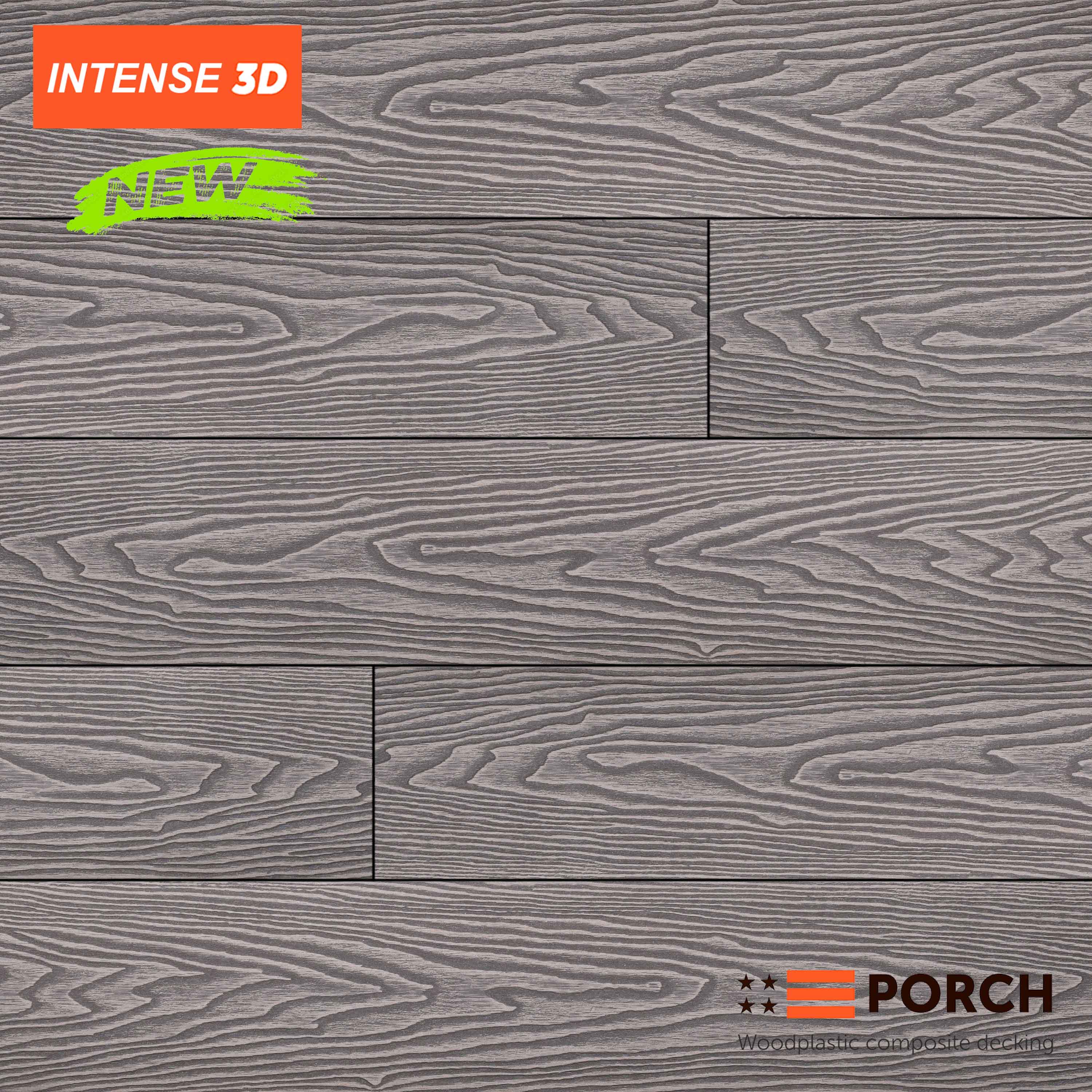 Терасна дошка Porch Intense Stone Grey 3D