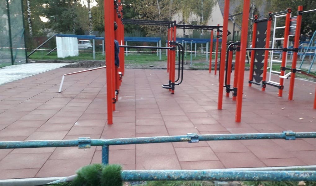 Гумова плитка для спормайданчика, м. Чернівці