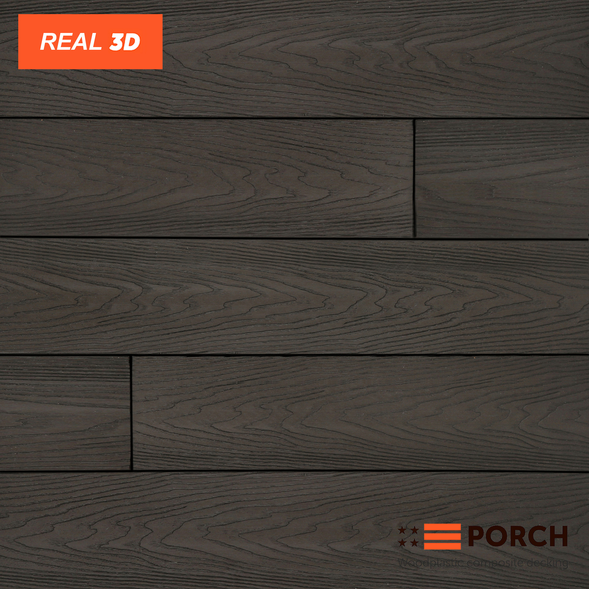 Терасна дошка Porch Real Antrazit 3D