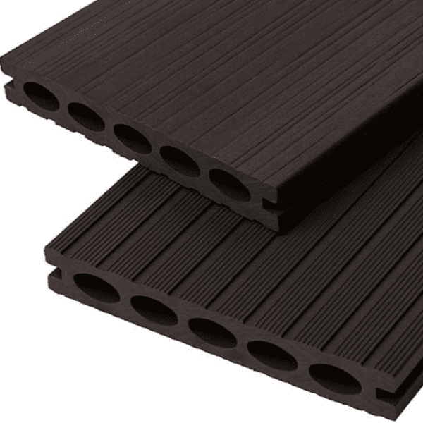 Терасна дошка POLYROOT Series D Chocolate, 140*21*2400 мм 3D