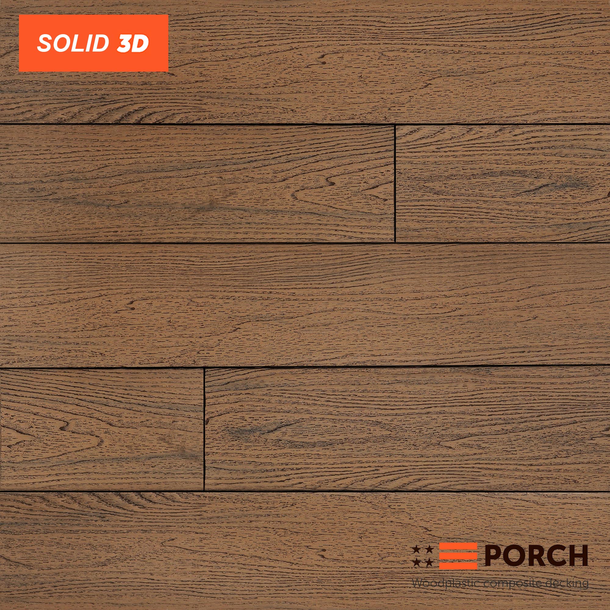Терасна дошка Porch Solid 3D Teak