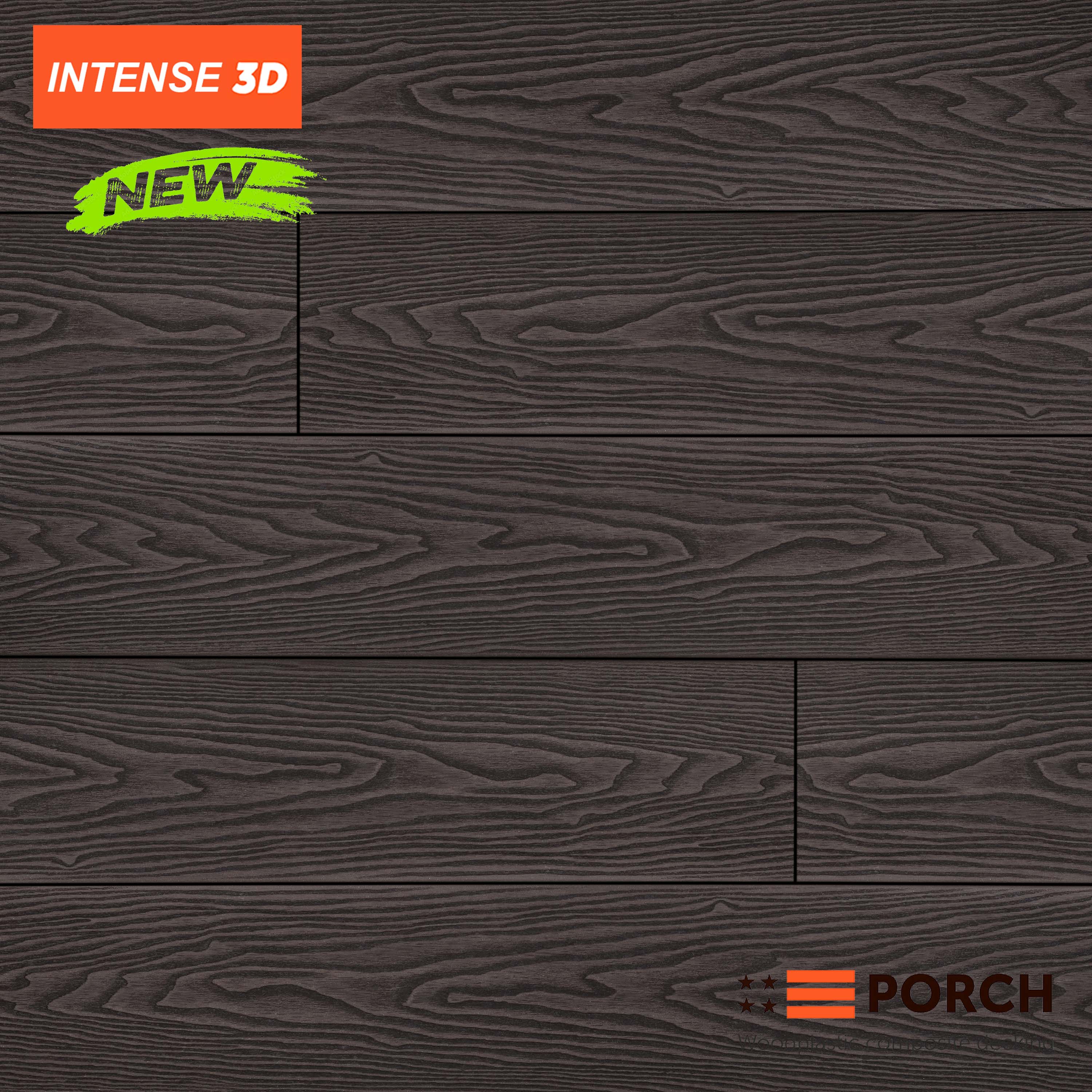 Терасна дошка Porch Intense Eben 3D
