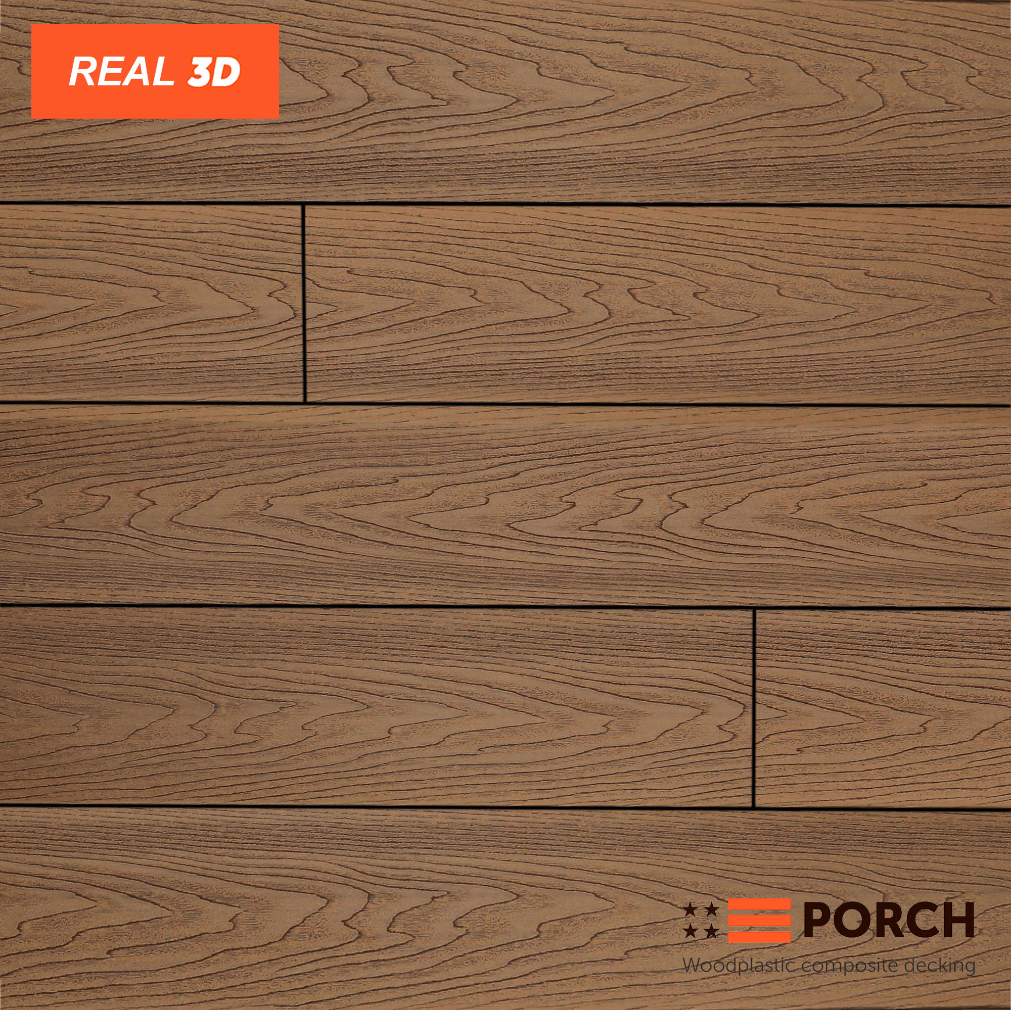 Терасна дошка Porch Real Teak 3D